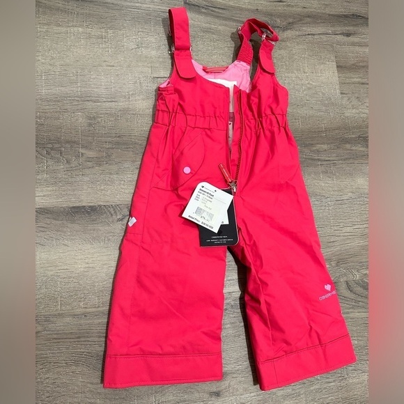Obermeyer Girls Pink Out Snoverall Pant Toddler Size 2t NWT adjustable length - Picture 1 of 8